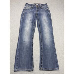Rock 47 Wrangler Jeans Womens 27x32 Lowrise Bootcut Rodeo Ranch Farm Denim